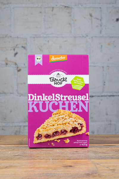 Bauckhof Backmischung Dinkel-Streusel Kuchen
