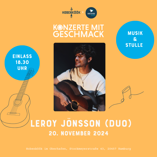 Musik &amp; Stulle mit Leroy Jönsson (Duo) am 20. November 2024