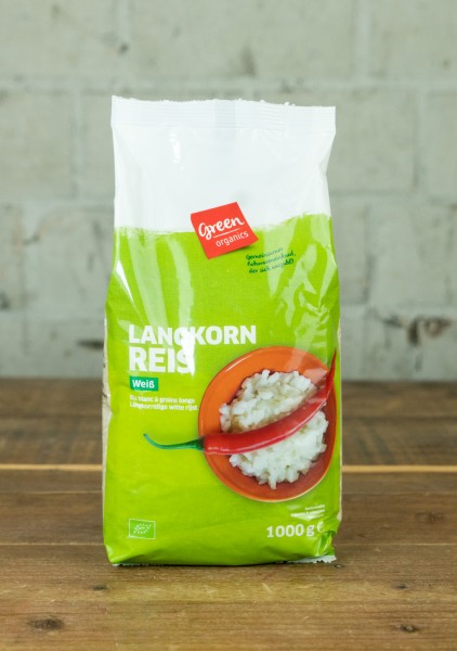 green organics Langkorn Reis weiß